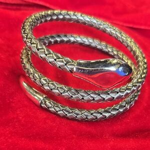 Roberto Coin Silver Snake Wrap Bracelet TfS Italy